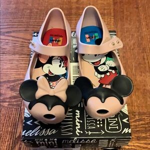 Mini Melissa toddler girls  Disney Twins shoes